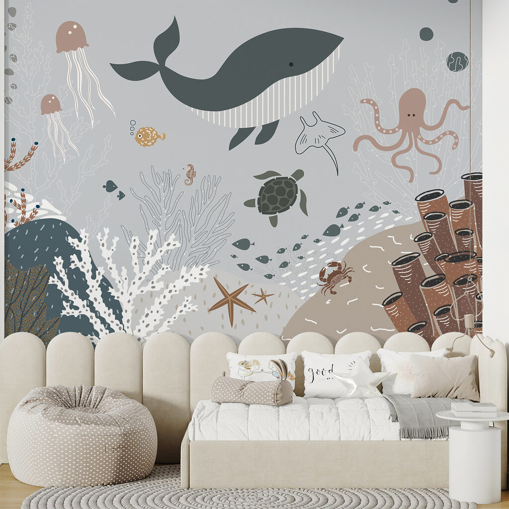 Zeeleven met vissen en zeewier — interieur 4