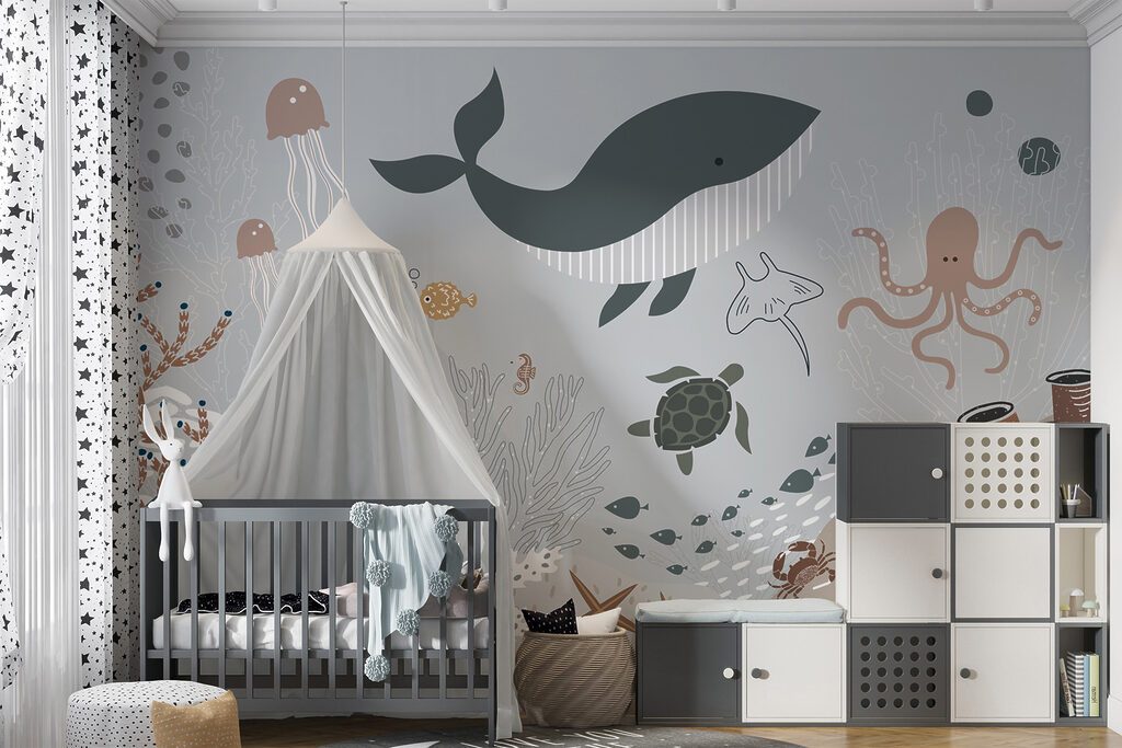Zeeleven met vissen en zeewier — interieur 5