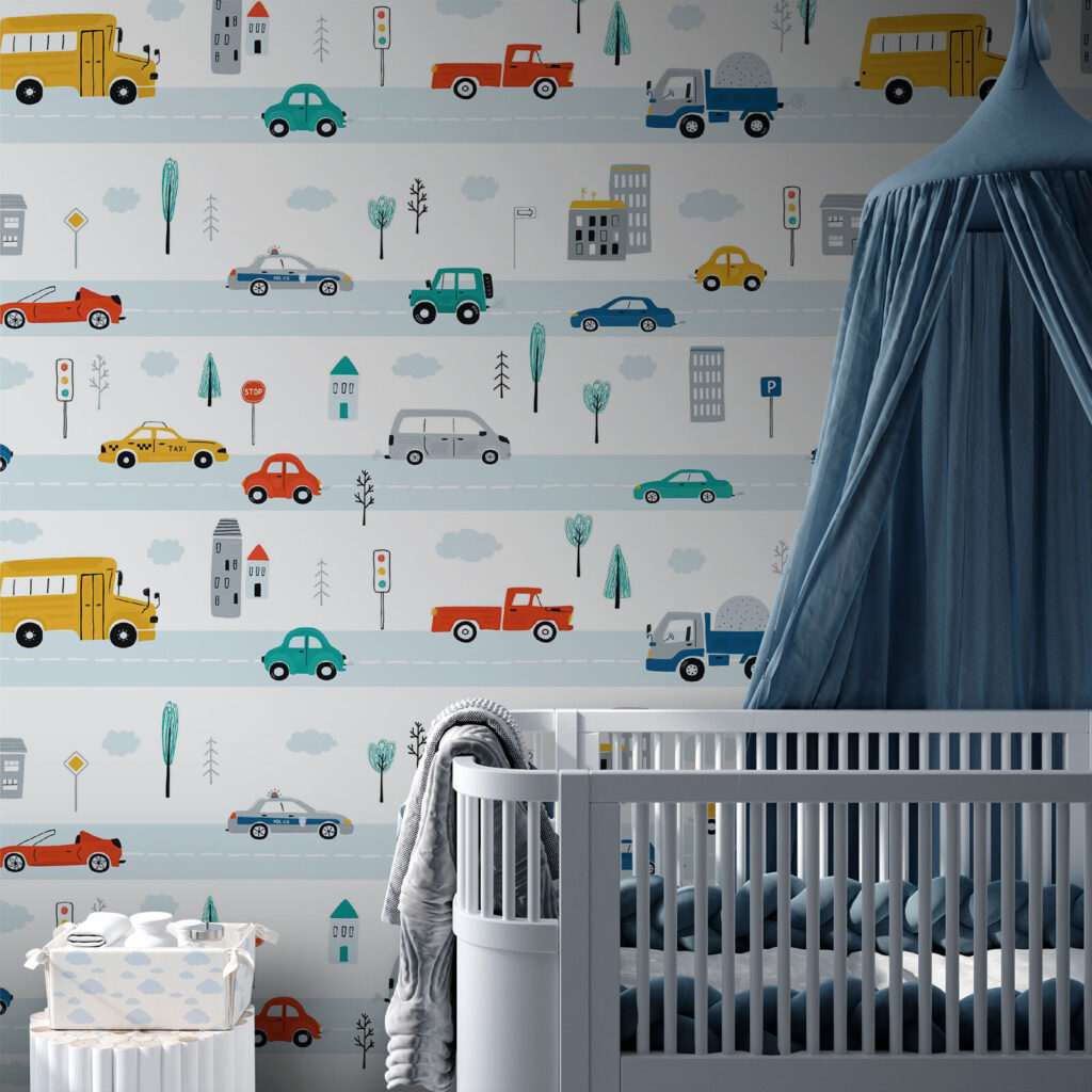 Patroon van auto's en vrachtwagens — interieur 2