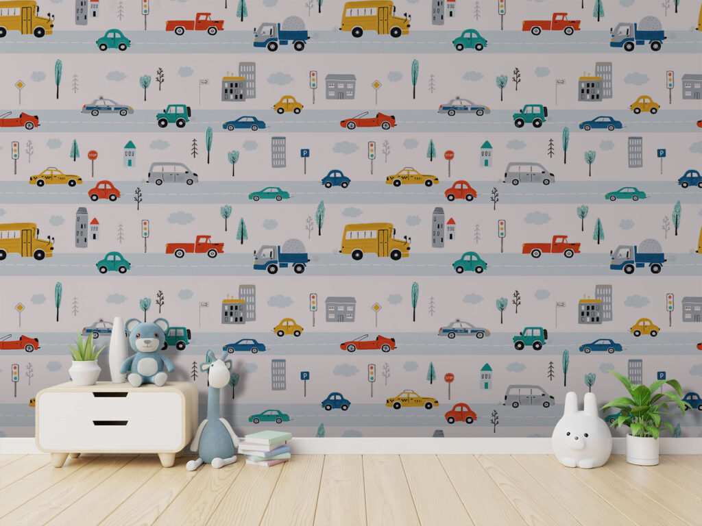 Patroon van auto's en vrachtwagens — interieur 3