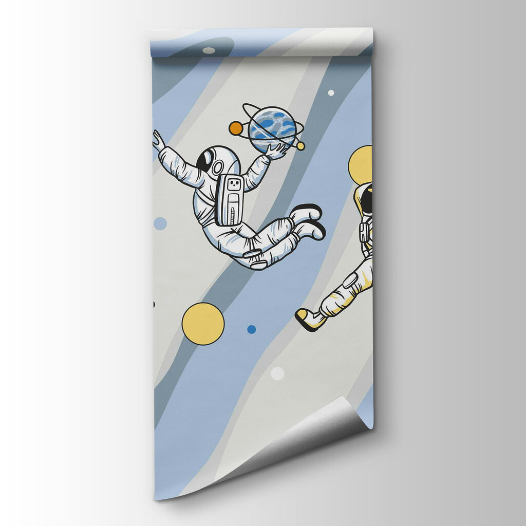 Groep astronauten in de ruimte — productweergave