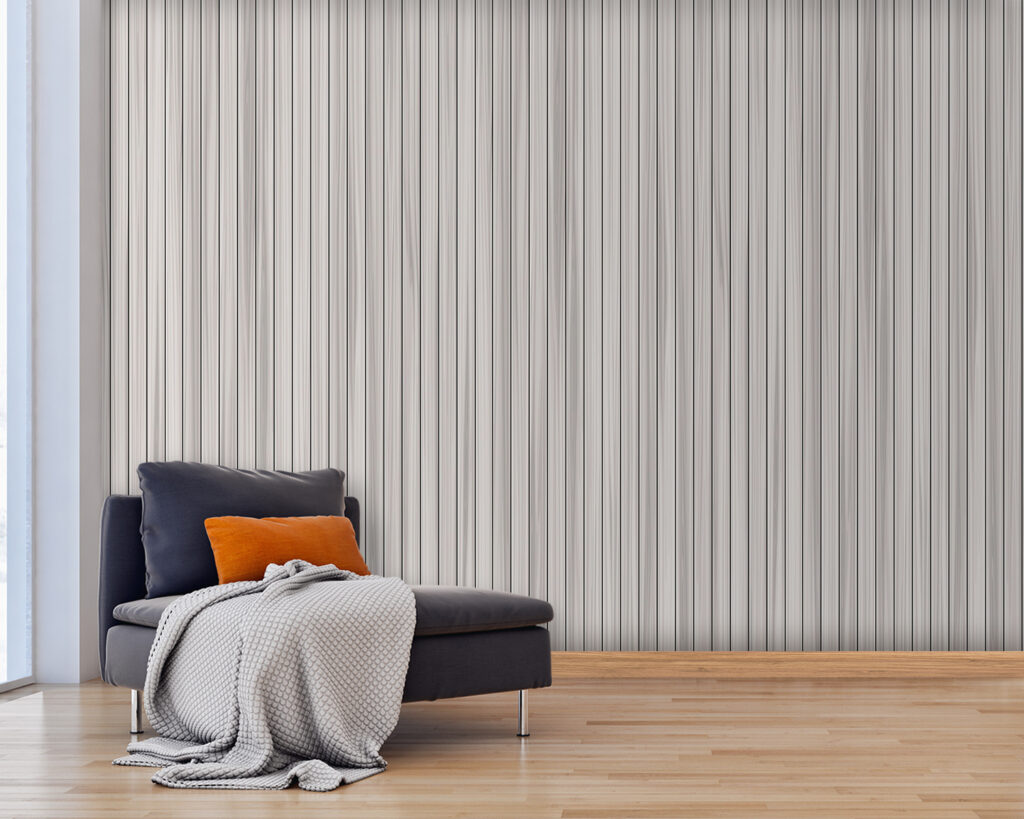 Verticale strepen op grijs — interieur 8