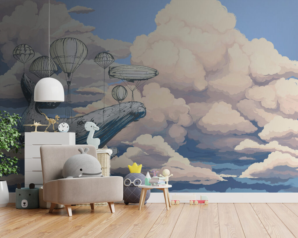 Walvis reist tussen luchtballonnen — interieur 2