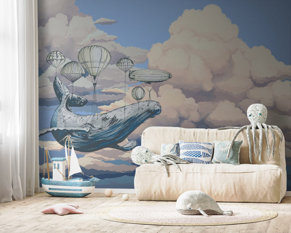 Walvis reist tussen luchtballonnen — interieur 3