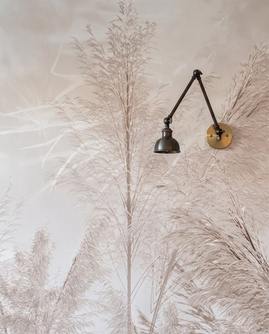 Weide in ochtendlicht — detail