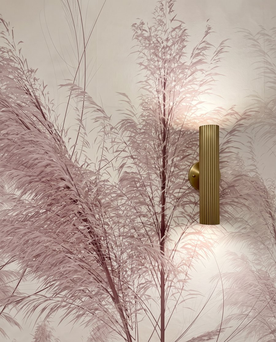 Weide in ochtendlicht — detail