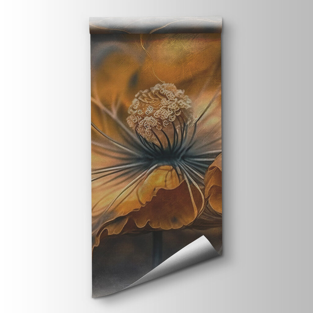 Een bloem in amberlicht — productweergave
