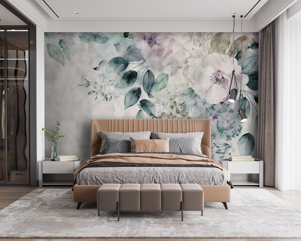 Bloesem langs grijze waas — interieur 2