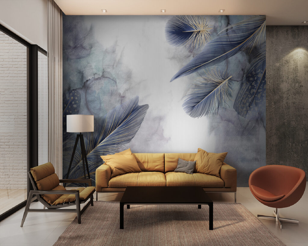 Elegante veren in zachte tinten — interieur 1