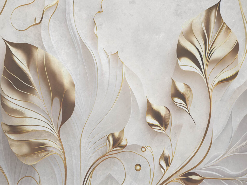 Elegante botanische motieven in zachte tinten — volledig ontwerp