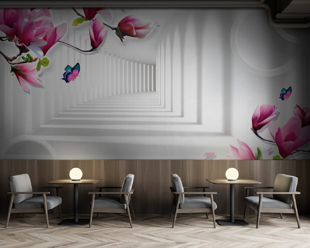 Magnolia langs witte gang — interieur 3