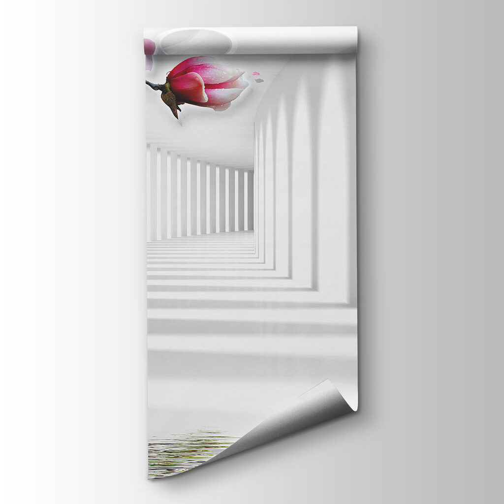 Magnolia langs witte gang — productweergave