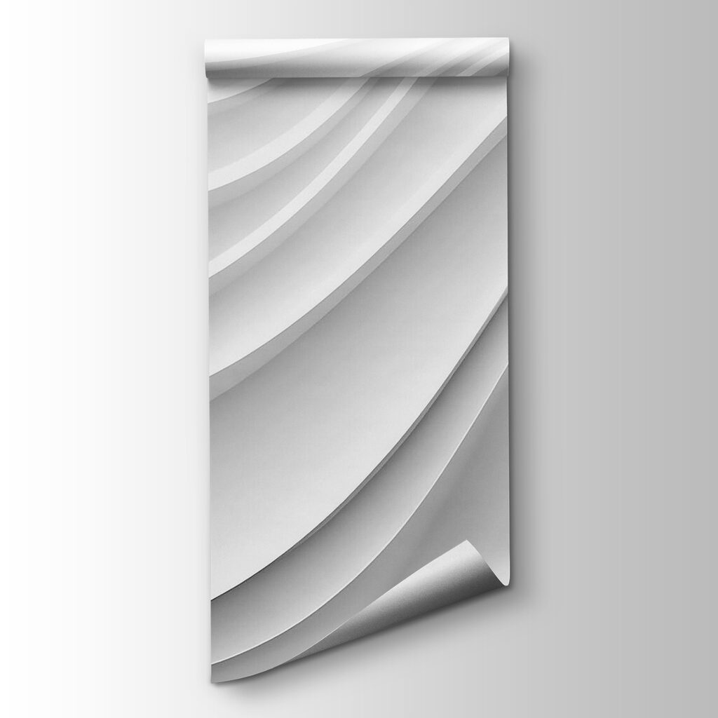 Stroom van witte plooien — productweergave
