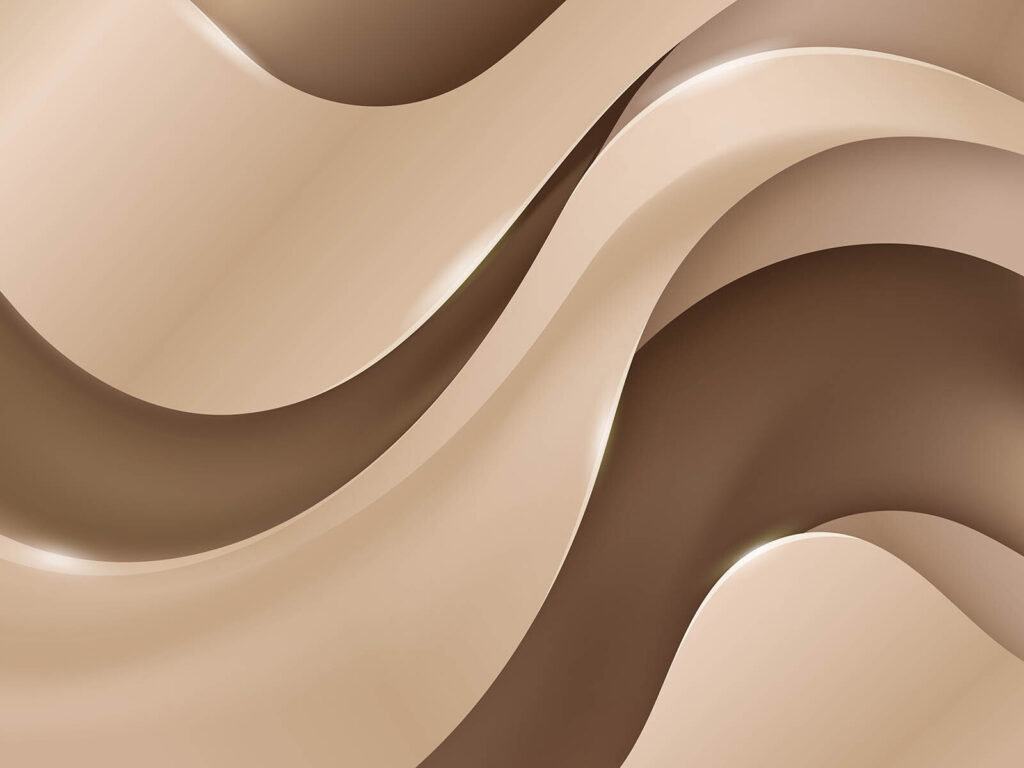 Golvende vlakken in taupe — volledig ontwerp
