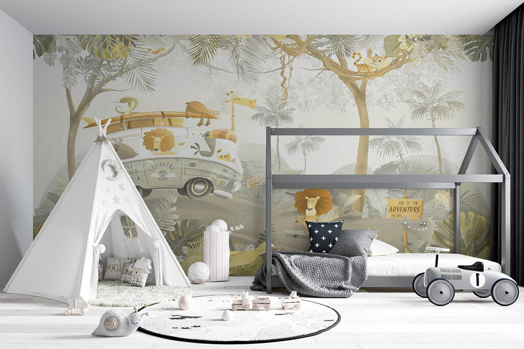 Safaribus tussen bleke palmen — interieur 5