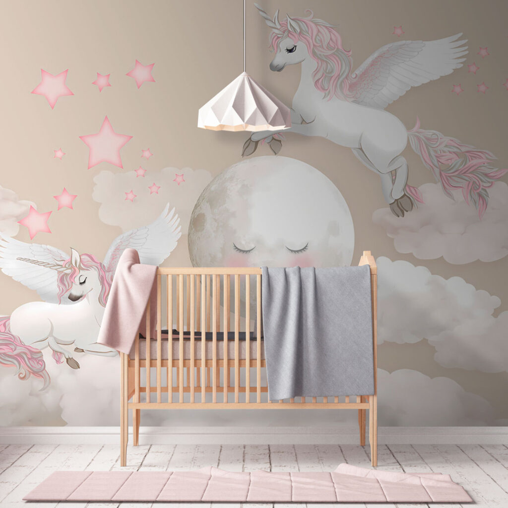 Eenhoorns bij slapende maan — interieur 2