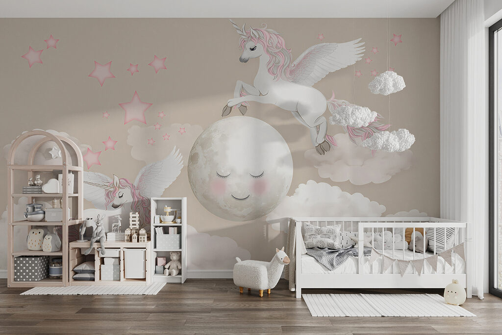 Eenhoorns bij slapende maan — interieur 4