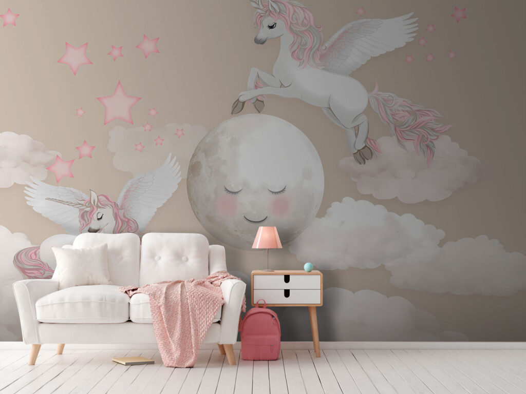 Eenhoorns bij slapende maan — interieur 3