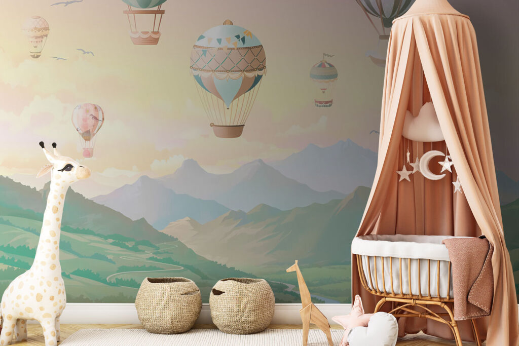 Ballonnen over zachte heuvels — interieur 2