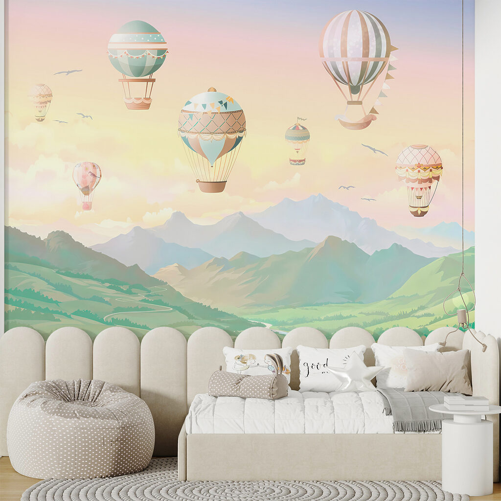 Ballonnen over zachte heuvels — interieur 4
