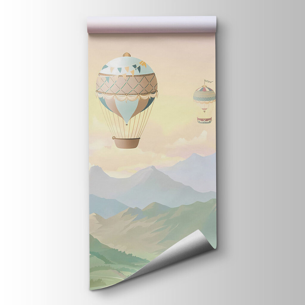 Ballonnen over zachte heuvels — productweergave