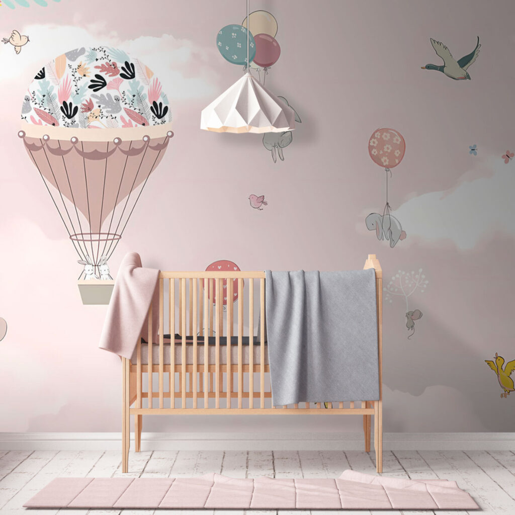 Bosdieren in roze hemel — interieur 1