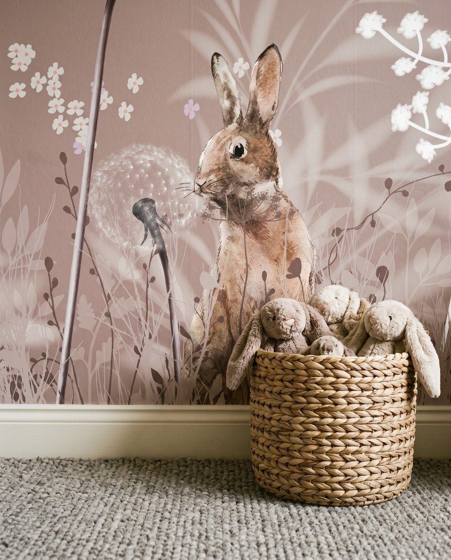 Herten in roze weiden — interieur 4