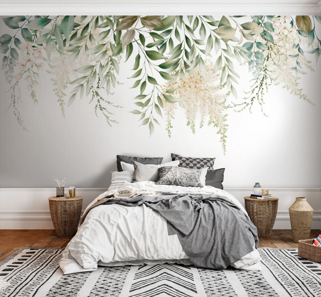 Groene blaadjes hangen samen — interieur 2