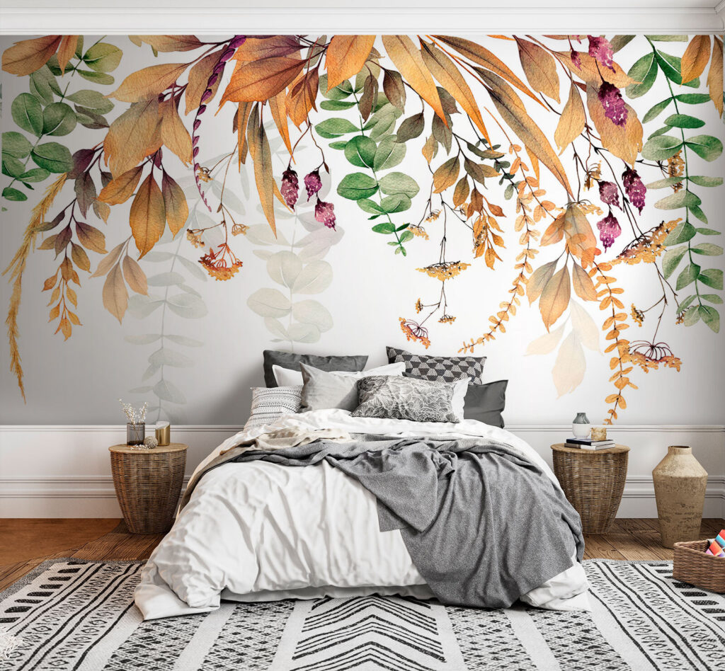 Hangende bladeren met besjes — interieur 1