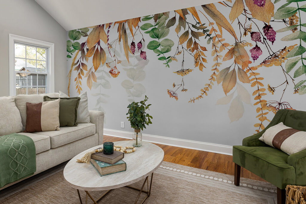 Hangende bladeren met besjes — interieur 5