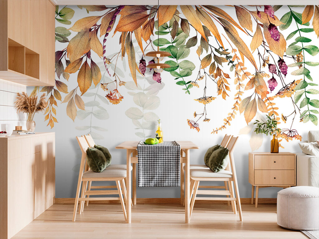 Hangende bladeren met besjes — interieur 2