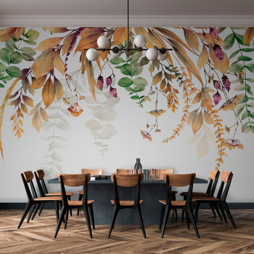 Hangende bladeren met besjes — interieur 3