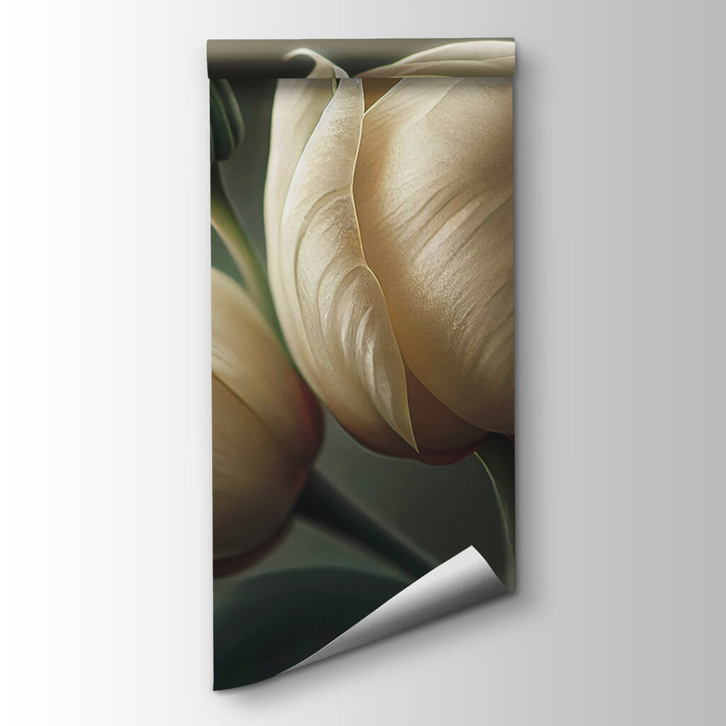 Roomwitte tulpen in schaduw — productweergave
