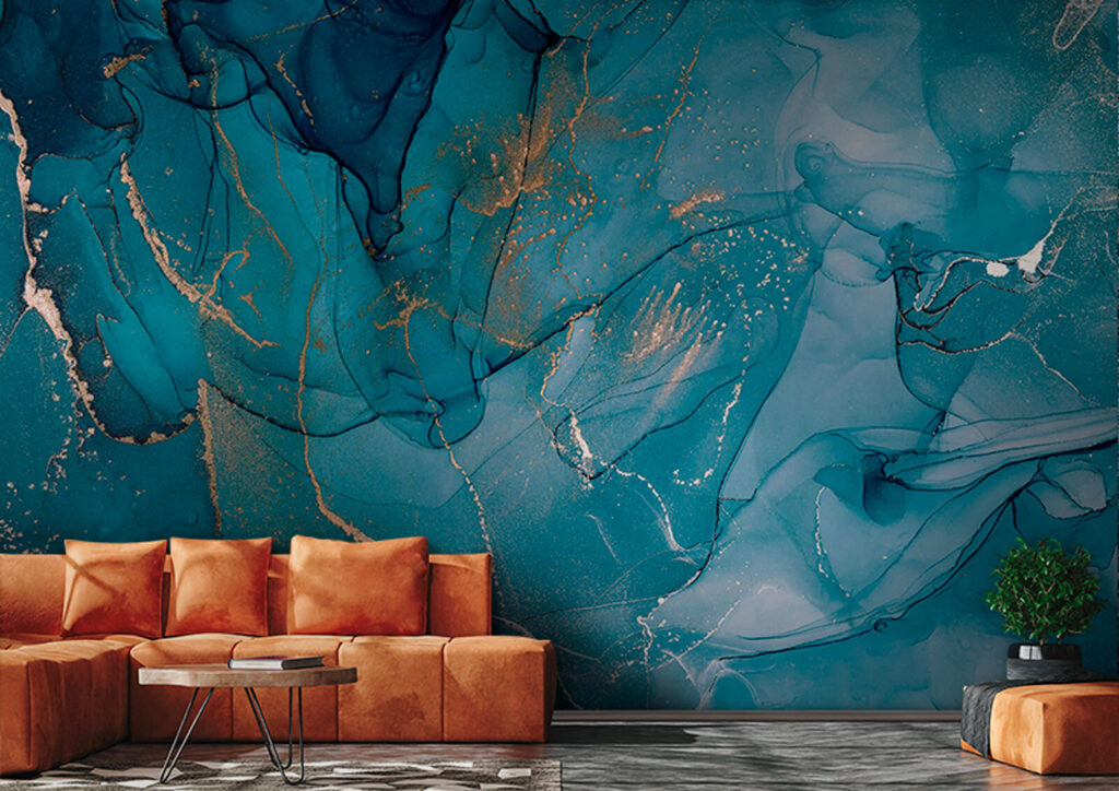 Diepe stroom van blauw — interieur 2