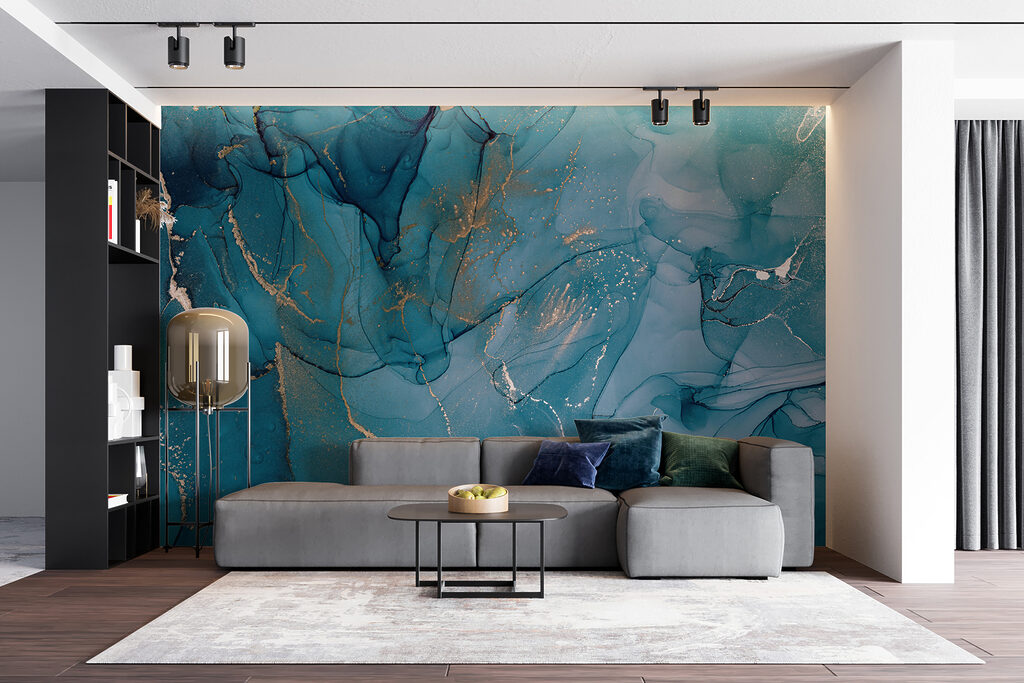 Diepe stroom van blauw — interieur 4
