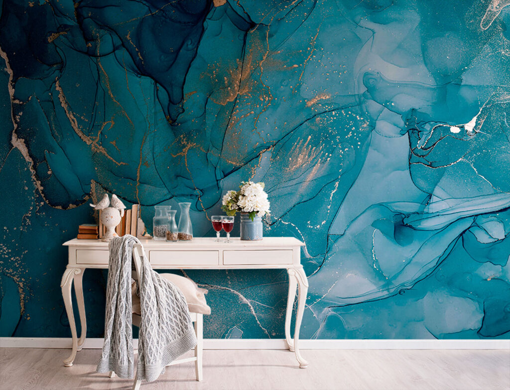 Diepe stroom van blauw — interieur 3