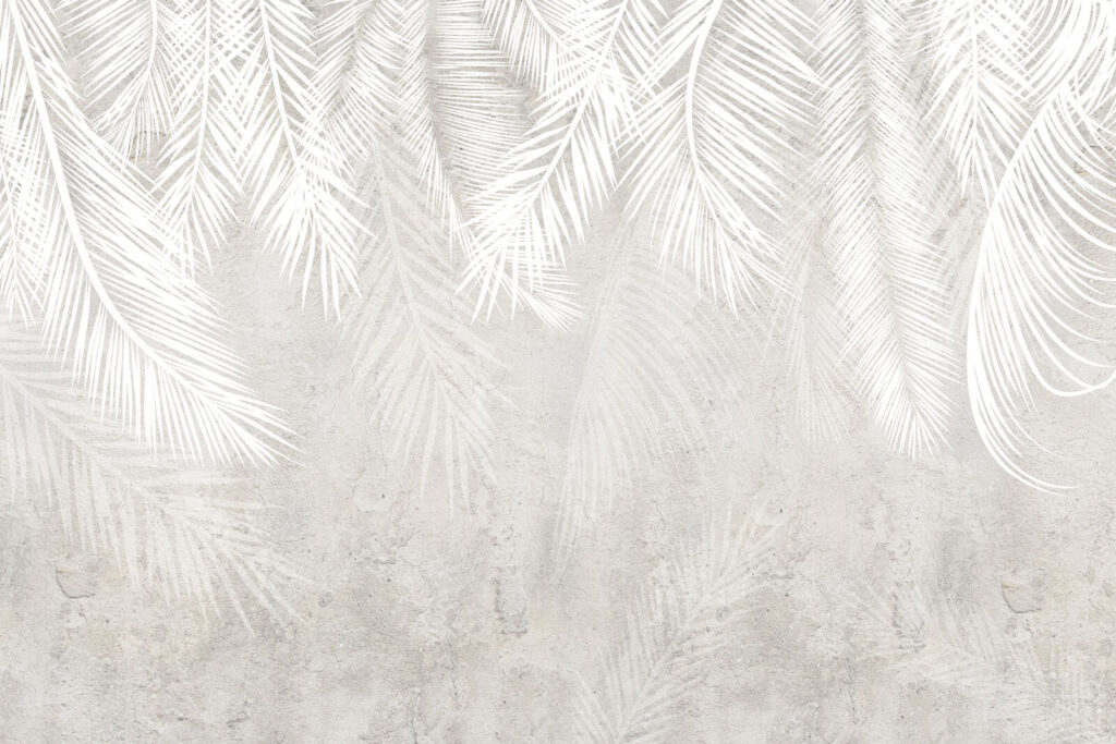 Witte palmveren in patina — volledig ontwerp