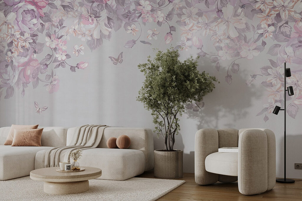 Vlinders onder een bloemenboog — interieur 1
