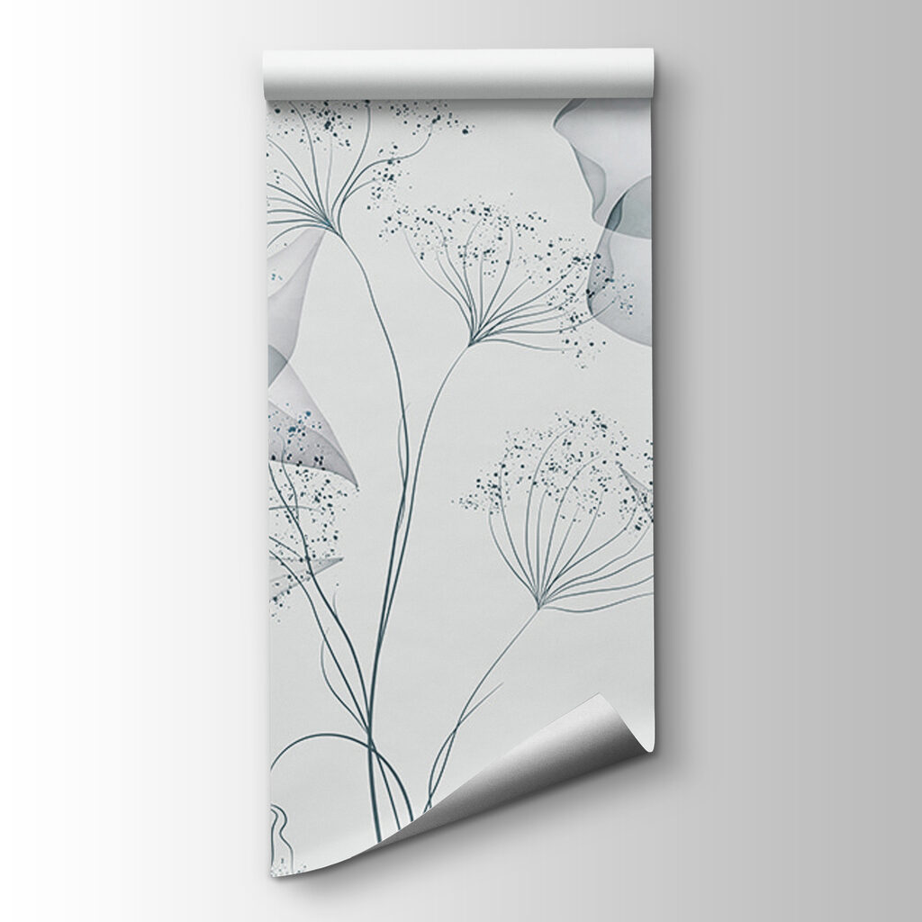 Transparante bloemen met bladeren — productweergave