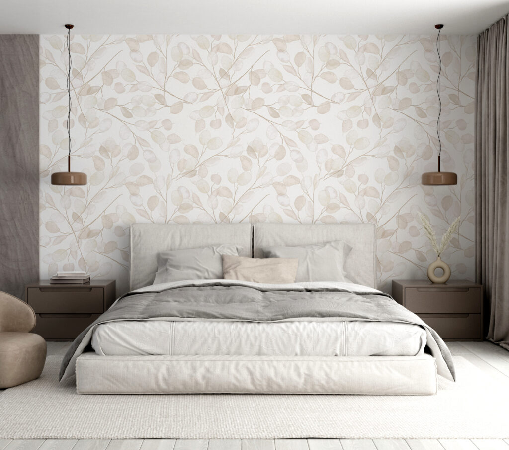 Bleke bladtakjes in herhaling — interieur 3