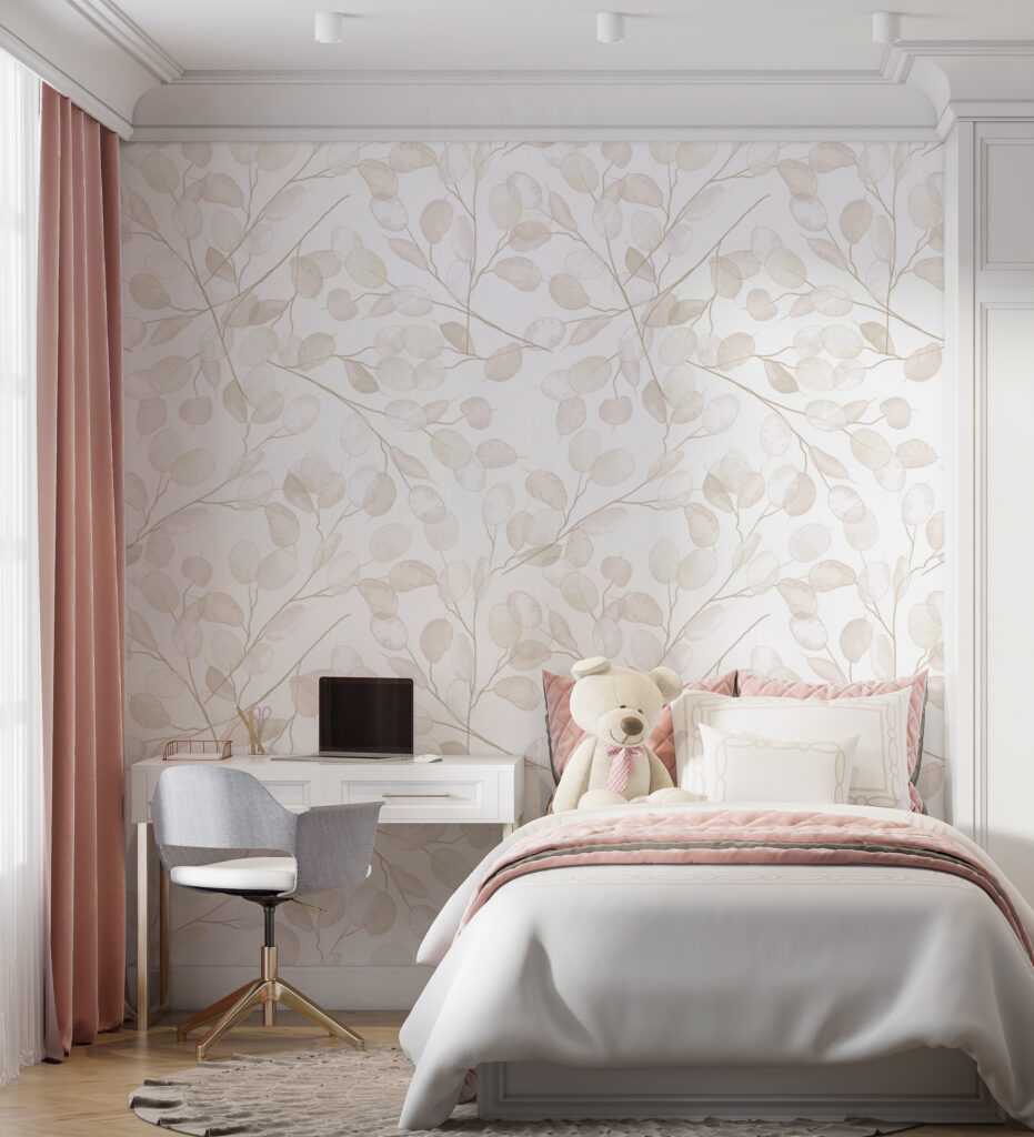 Bleke bladtakjes in herhaling — interieur 1
