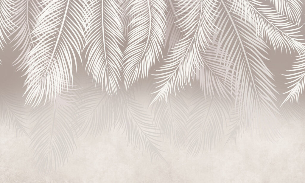 Witte palmveren voor grijsnevel — volledig ontwerp