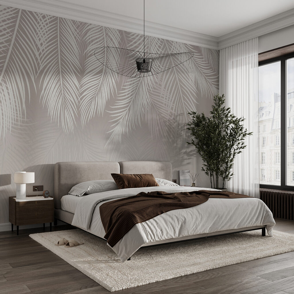 Witte palmveren voor grijsnevel — interieur 4