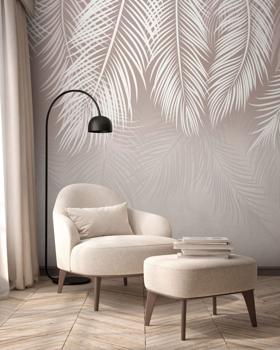 Witte palmveren voor grijsnevel — interieur 3