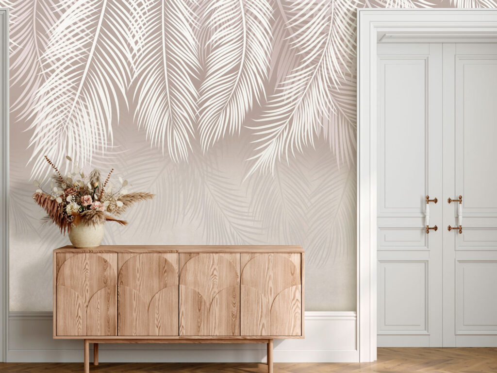 Witte palmveren voor grijsnevel — interieur 1