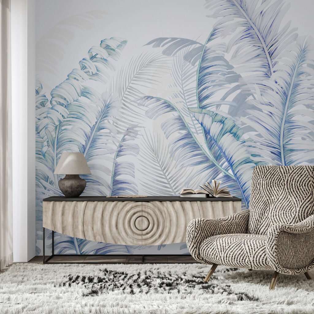Palmveren in fijne kleurkrullen — interieur 1