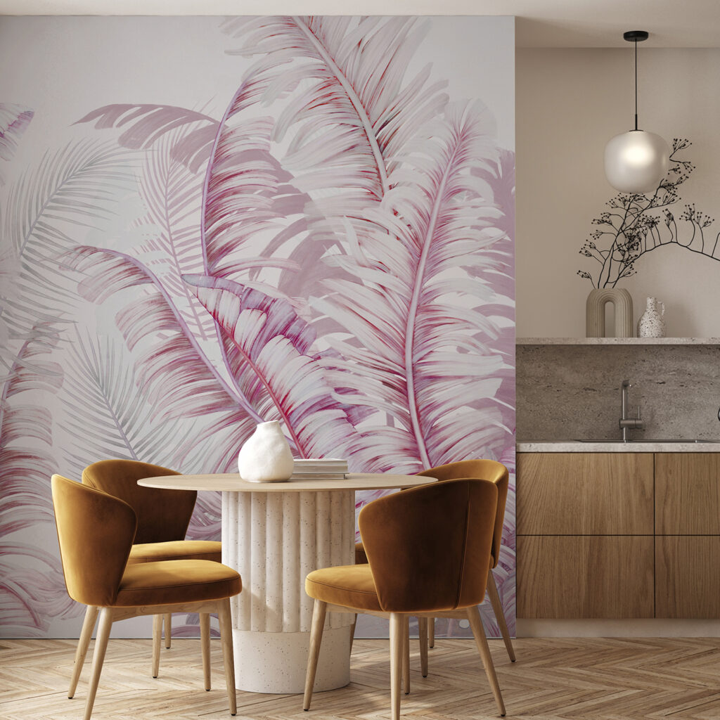 Palmveren in fijne kleurkrullen — interieur 1
