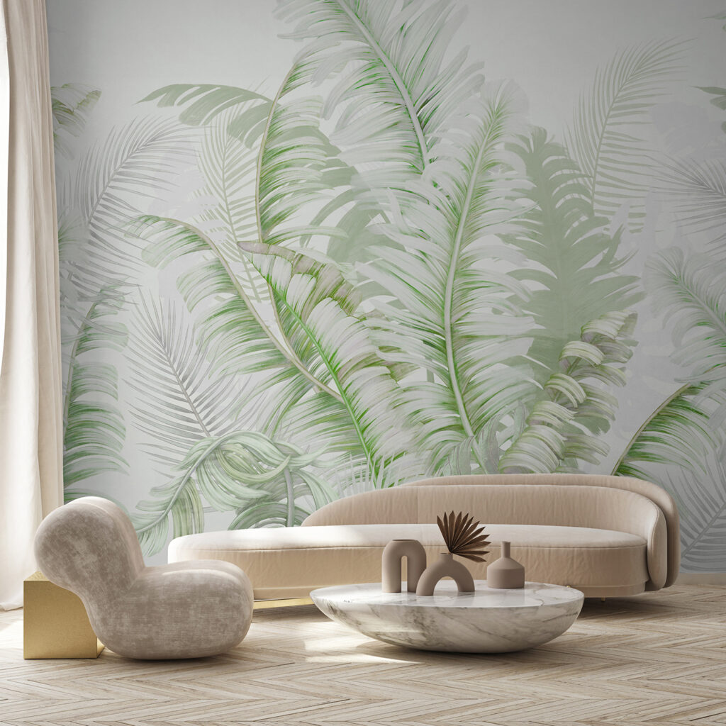 Palmveren in fijne kleurkrullen — interieur 1