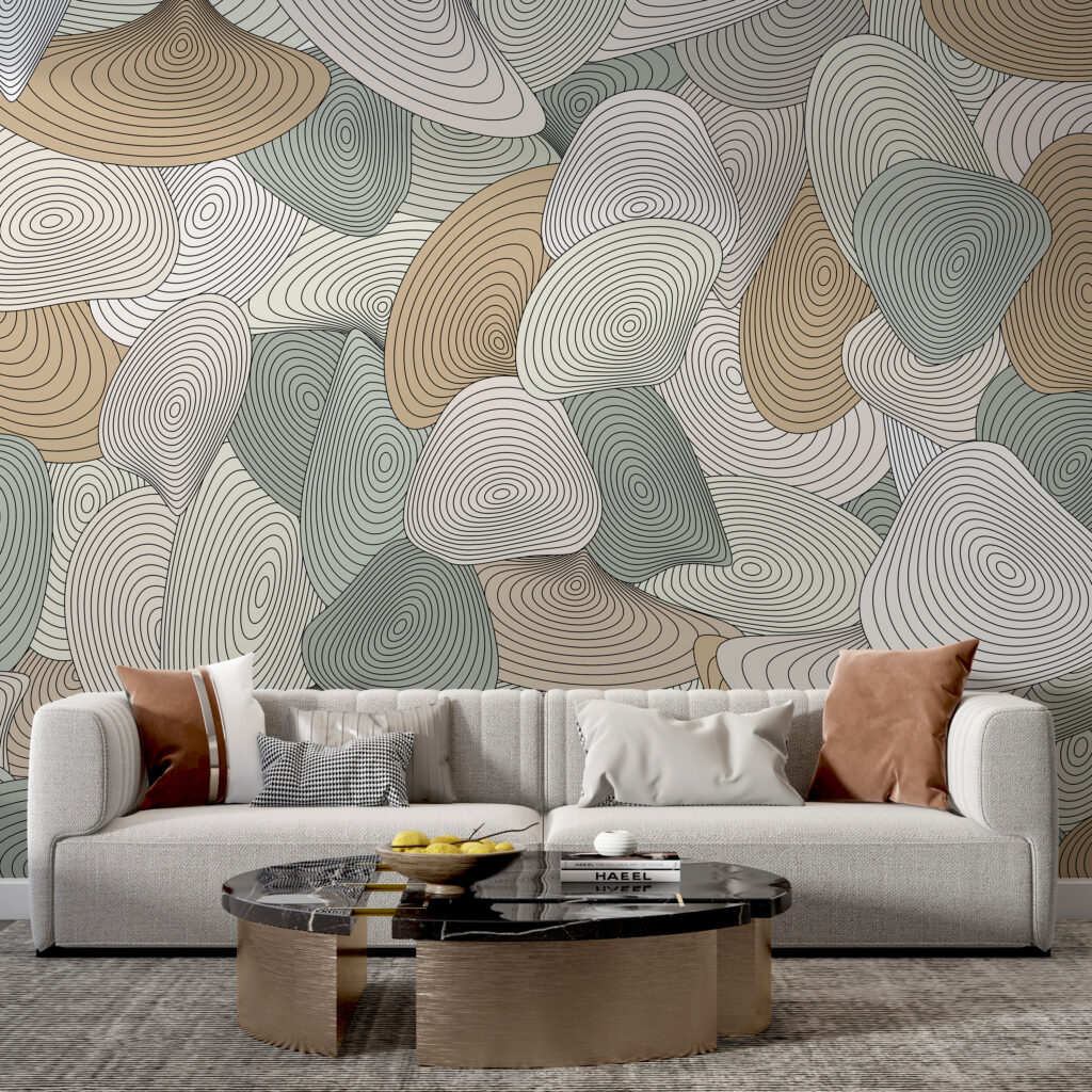 Ronde vormen met contourlijnen — interieur 3