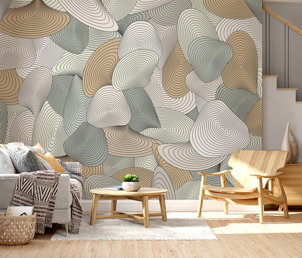 Ronde vormen met contourlijnen — interieur 1